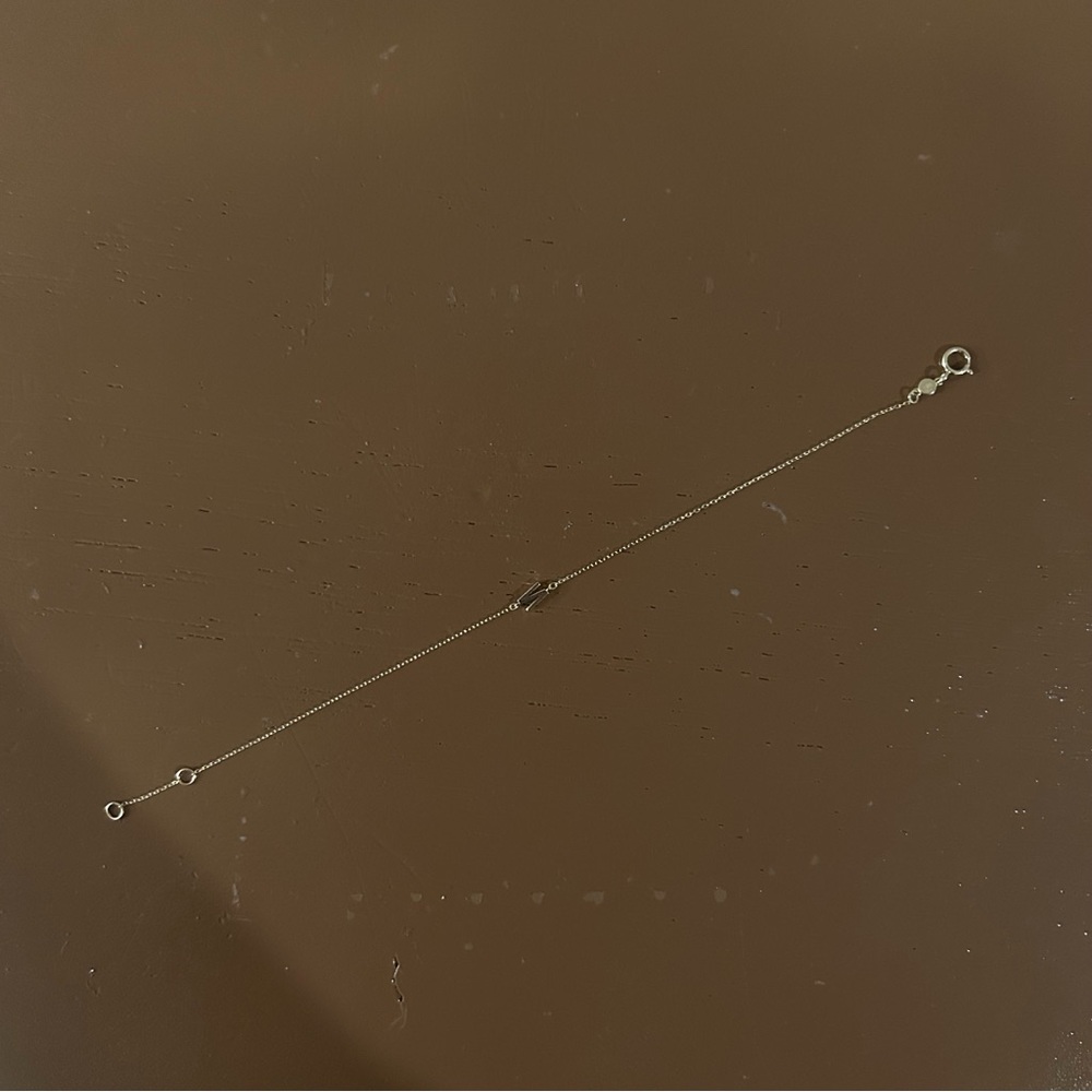 gorjana | diamond pave alphabet bracelet - N in 14k solid gold ↷ - Picture 14 of 16